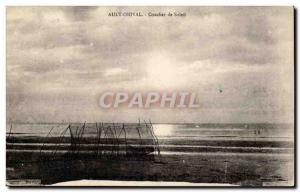 Old Postcard Ault onival Sunset