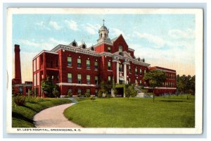 1916 St. Leo's Hospital Greensboro North Carolina NC Posted Antique Postcard