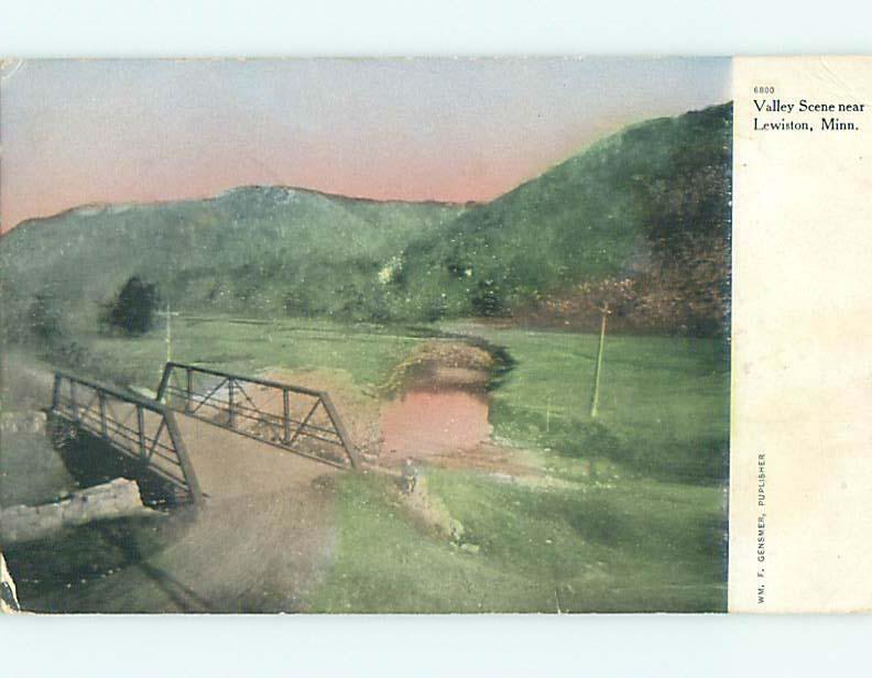 Divided-Back BRIDGE IN THE VALLEY Lewiston Minnesota MN t6761