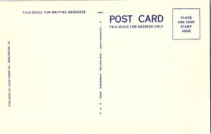 Airplane View University & Burlington Vermont Linen Postcard c1945