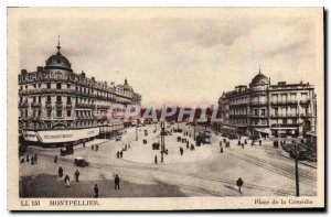 Old Postcard MONTPELLIER Place de la Comedie