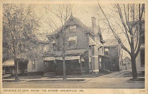 Residence Of Chas. Major The Author - Shelbyville, Indiana IN