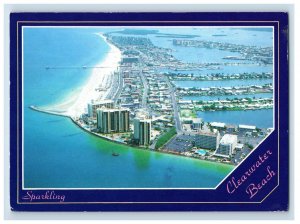 Vintage Sparkling Clearwater Beach, Flordia. Postcard 7WE