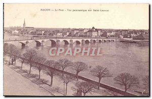 Postcard Old Macon Panoramic Saint Laurent