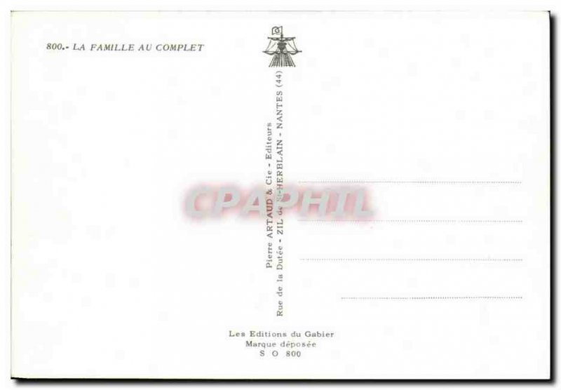 Modern Postcard The complete family at Chevre Cows Pigs Horse Donkey