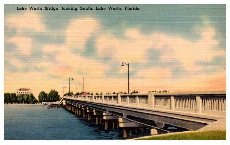 Florida  Lake Worth Bridge looking SOuth