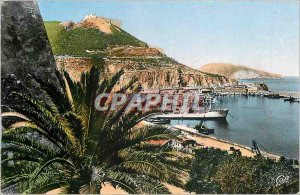 Old Postcard Oran Pond Promenade View to the Santa Cruz Harbor and Mers el Kebir