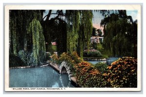 Willow Pond East Avenue Rochester New York NY UNP WB Postcard H22