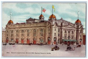 c1910's Denver's Auditorium Erected 1908 Colorado CO Unposted Vintage Postcard 