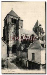 Postcard Old St Aignan L & # 39eglise