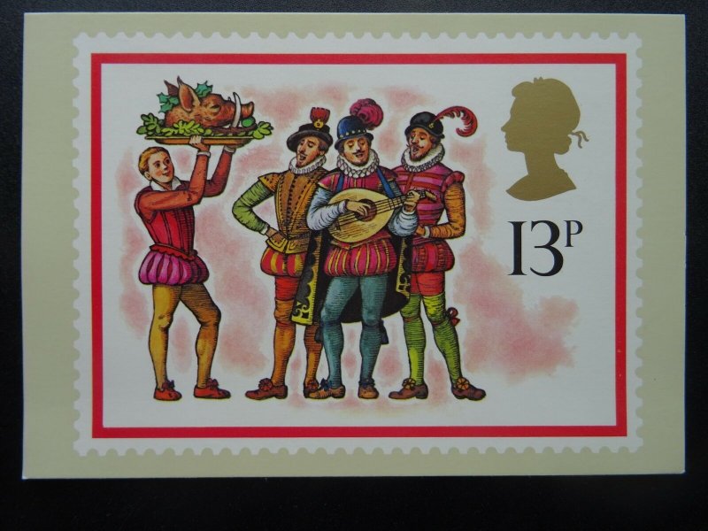 Post Office CHRISTMAS POSTCARD SET c1978 PHQ 32(b) Design by F. Jaques