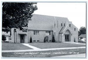 Cherokee Iowa IA RPPC Photo Postcard Trinity Lutheran Church c1950's Vintage