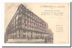 Paris (9th) Old Postcard the & # 39urbaine and Seine Insurance Rue le Peletie...