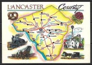 Pennsylvania - Lancaster County Map - [PA-289X]
