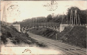 Netherlands Spoorbrug Amsterdam Straatweg Baarn Vintage Postcard C080