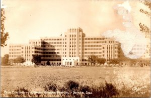 Main Building Fitzsimons General Hospital Denver CO Real Photo Postcard PC55