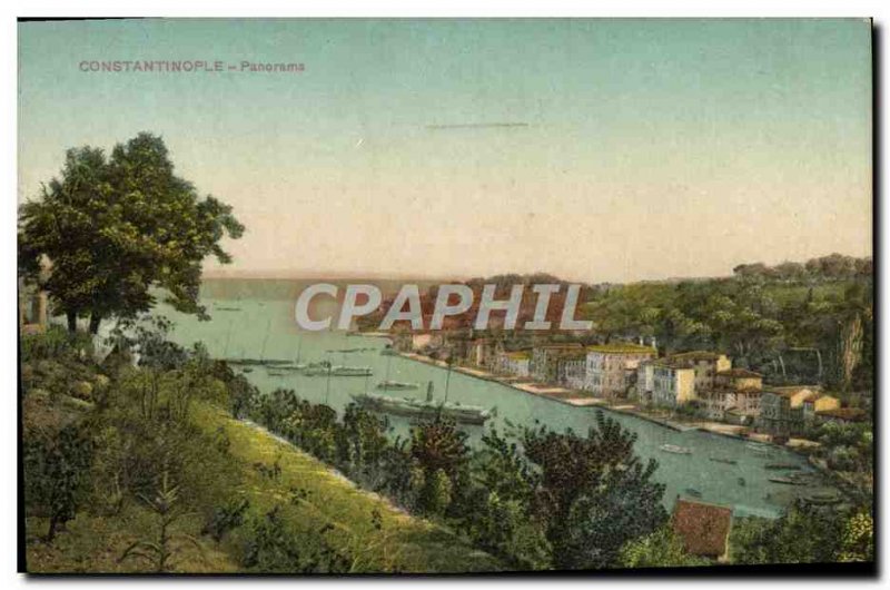 Postcard Old Constantinople Panorama Turkey