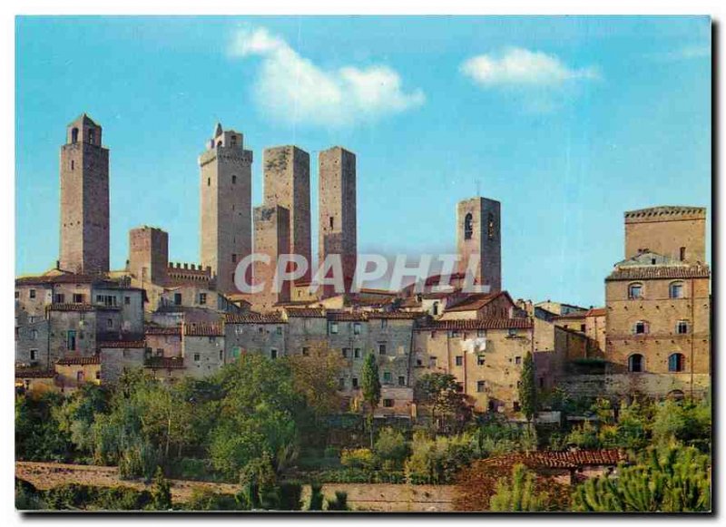 Postcard modern Citta di San Gimignano (siena) Overview