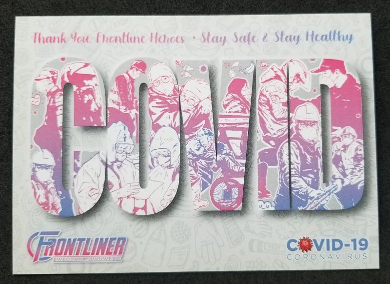[AG] P947 Malaysia Fight Covid-19 Virus Medical Frontliner Health (postcard *New