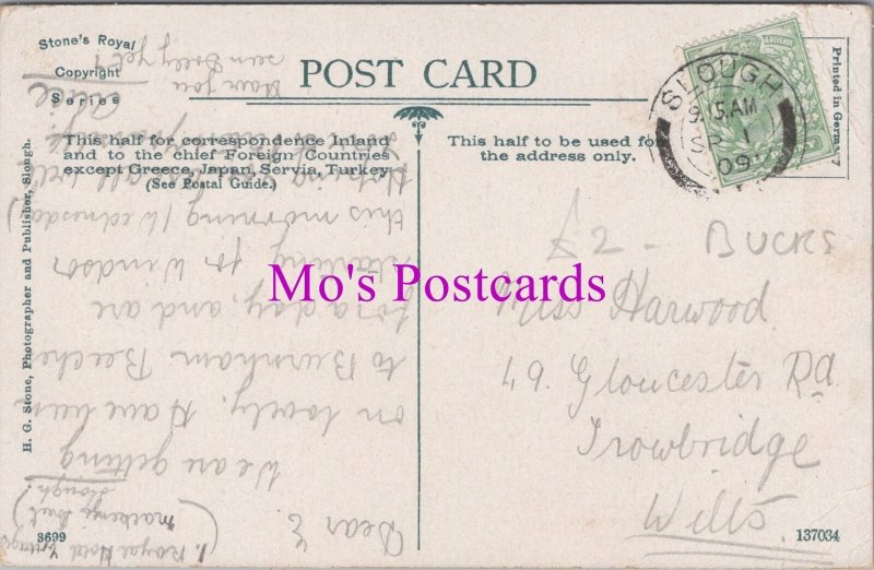 Genealogy Postcard - Harwood, 49 Gloucester Road, Trowbridge, Wiltshire  GL2164