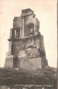 Vintage Postcard 1910's The Monument Of Philopappus mausoleum Athens Greece