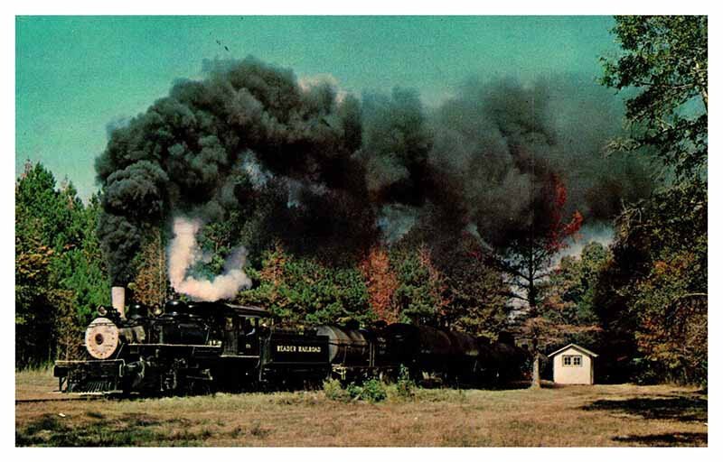 Postcard TRAIN SCENE Ames Arkansas AR AT3060