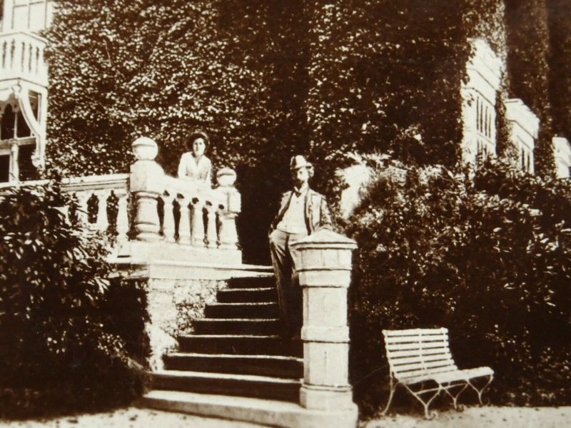 Isle of Man GREEBA CASTLE The Late Sir & Lady Hall Caine - Old RP Postcard