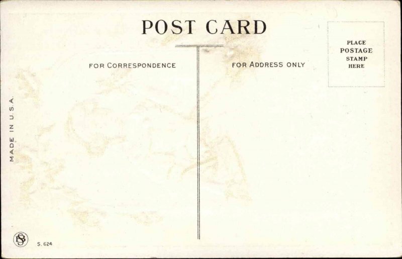 CHRISTMAS Pretty Woman w Holly c1910 Postcard