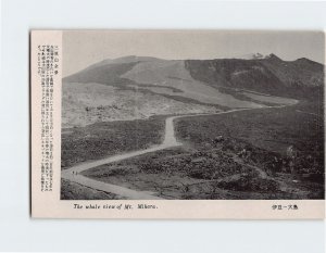 Postcard The whale view of Mt. Mihara Izu Ōshima Japan