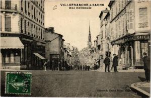 CPA VILLEFRANCHE-sur-SAONE Rue Nationale (614538)