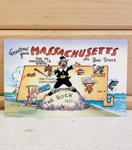 Vintage Postcard Plastichrome 1950s Massachusetts 3.5 x 5.5 Unused CHROME