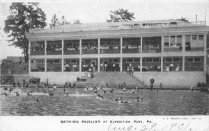 Exposition Park Pennsylvania Bathing Pavilion Vintage Postcard AA61004