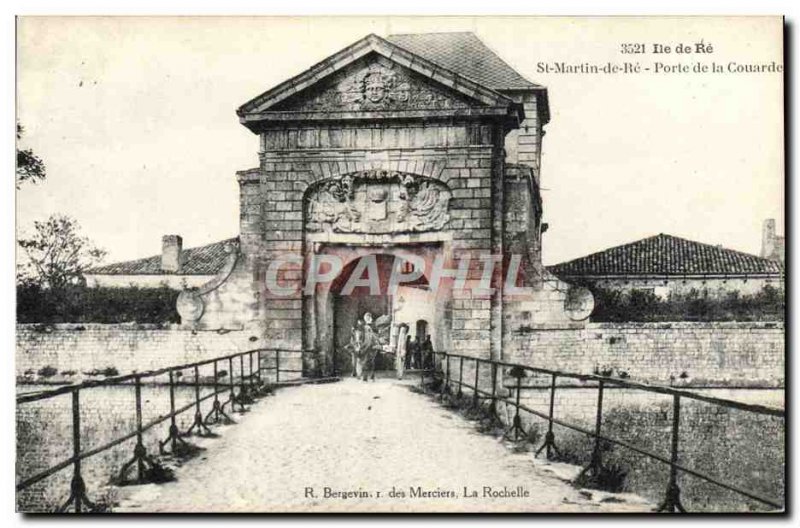 Old Postcard Ile De Re St Martin De Re Porte De La Couarde Charette