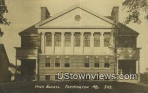 Real Photo, High School, Farmington in Farmington, Maine