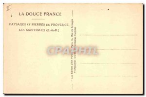 Old Postcard Les Martigues B R