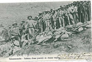 00545 - vintage POSTCARD - WALTZAVARENCHE Aosta: HUNTING HUNT-