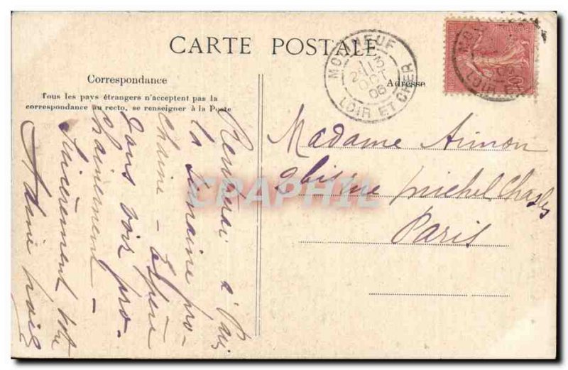 Old Postcard Chateau de Bury The big tower