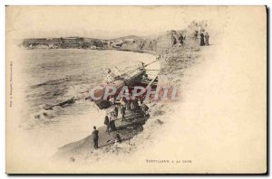 Postcard Old Ship Torpedo has al Riviera