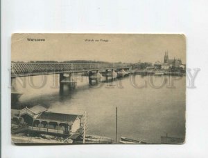 472778 Poland Warsaw bridge view Vintage postcard