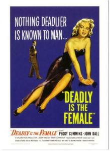 Postcard of Deadly Is the Female Film Noir Movie