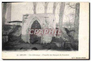 Old Postcard Arles Aliscamps Chapel of the Marquis of Piglets