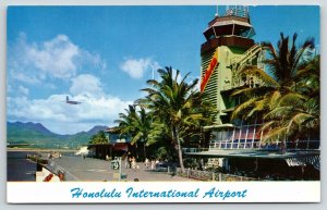 Honolulu Hawaii~Airport Control Tower~Plane Coming In~We Just Took Your Picture!