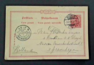 1901 Bonn Germany To s Gravenhage The Hague Netherlands Vintage Postcard