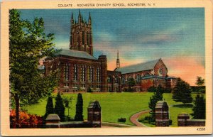 Vtg Rochester Divinity School Colgate Rochester New York NY Unused Postcard
