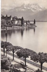 Switzerland Montreux Les Quai et les Dents du Midi 1957 Photo