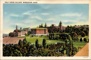 Holy Cross College Worcester Massachusetts MA Campus View Postcard