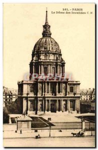 Paris Old Postcard The dome of the Invalides