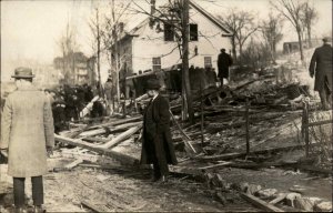 Cumberland Rhode Island RI Gas Explosion Disaster c1924 Real Photo Postcard #1