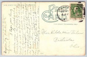 Cincinnati Ohio~Spring Grove Cemetery Scene~Waterfall~Reflection~1910 Postcard