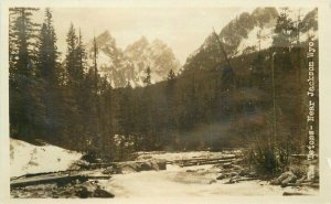 1920s The Teton's Near Jackson Wyoming Postcard 21-4188